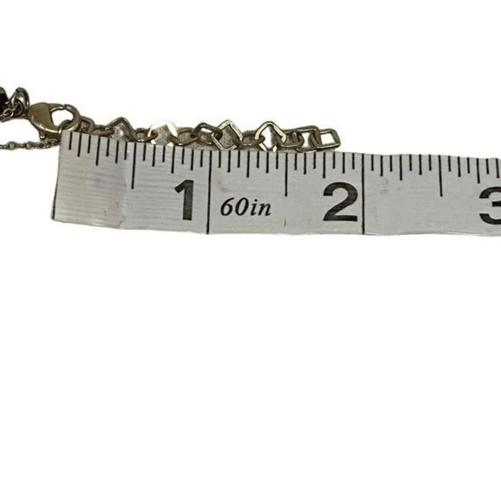 Long Bohemian Style‎ Necklace with Perforated Metal Pendant